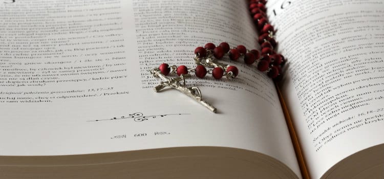 Bible With Rosary