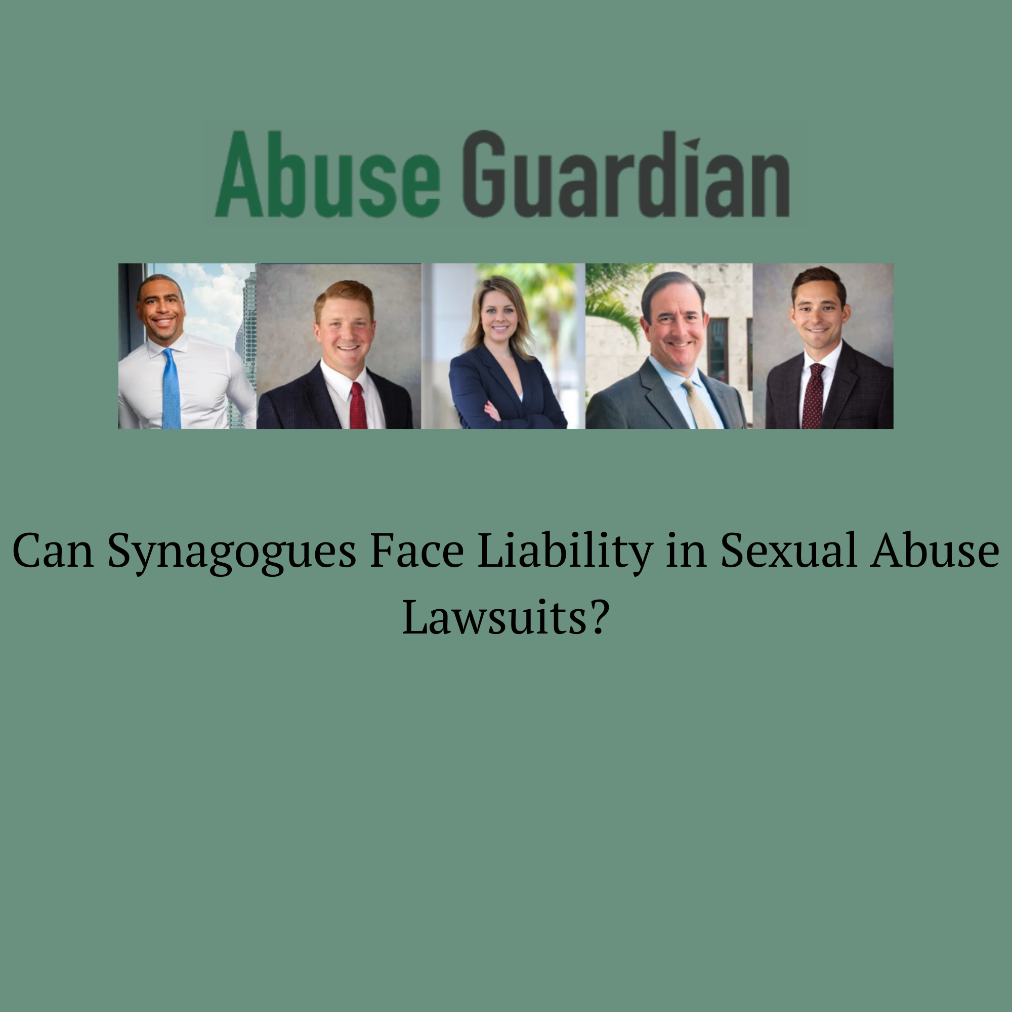 can synagogues face liability in sexual abuse lawsuits?