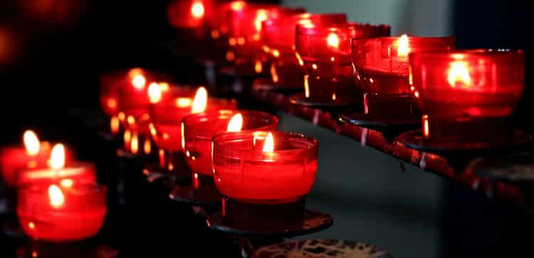 Candles Near Confessional