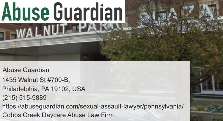 cobbs creek daycare abuse law firm near walnut park plaza hotel
