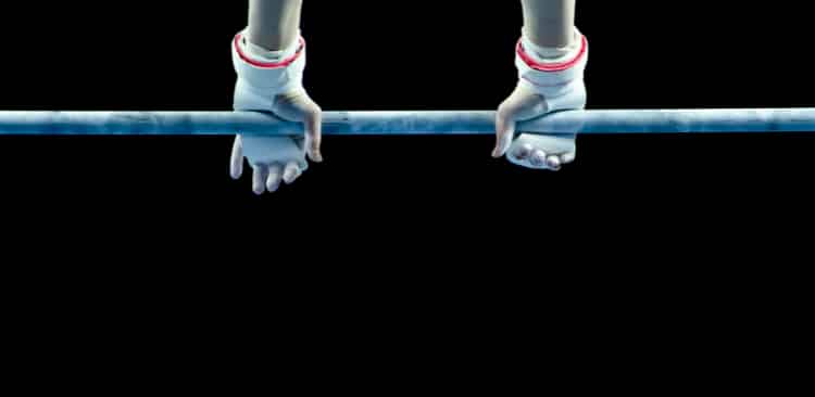 Gymnast On Uneven Bars