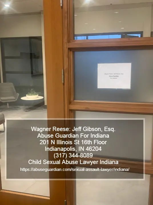Front Door to Abuse Guardian Indiana Office with Contact Info