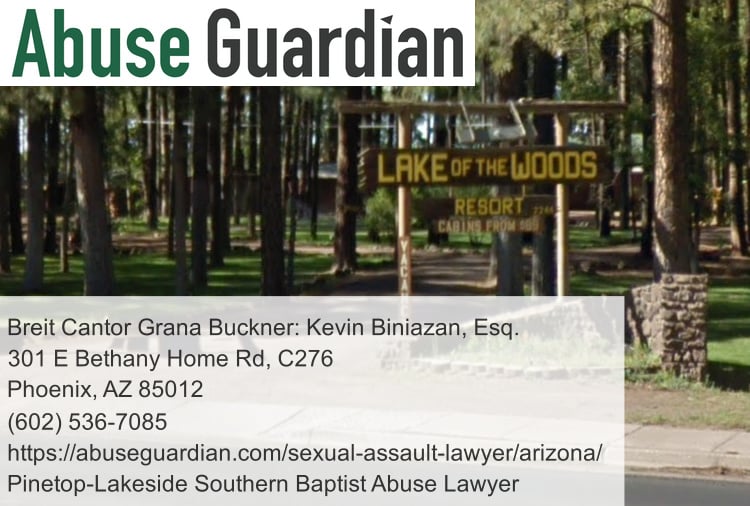 pinetop lakeside southern baptist abuse lawyer near lake of the woods resort