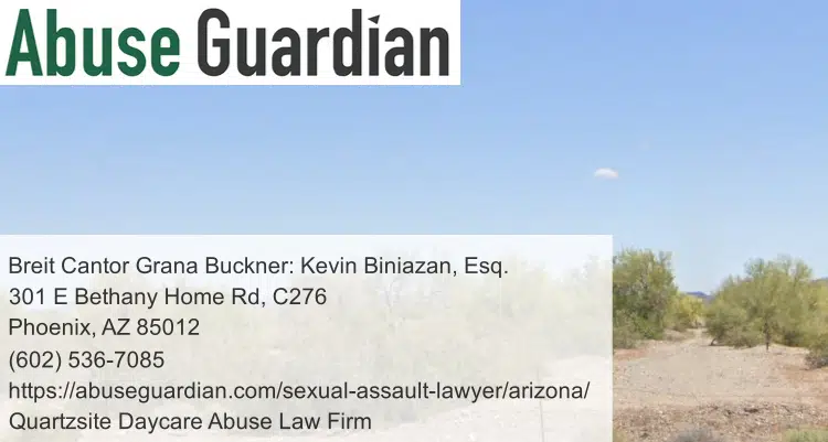 quartzsite daycare abuse law firm near arizona peace trail