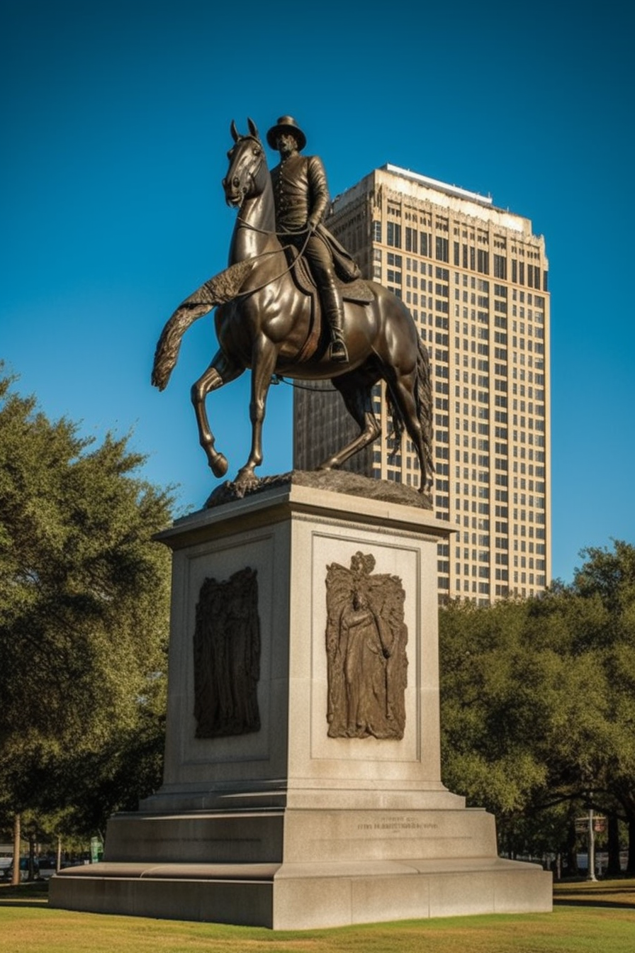 sam houston monument in houston, tx near sexual abuse law firm
