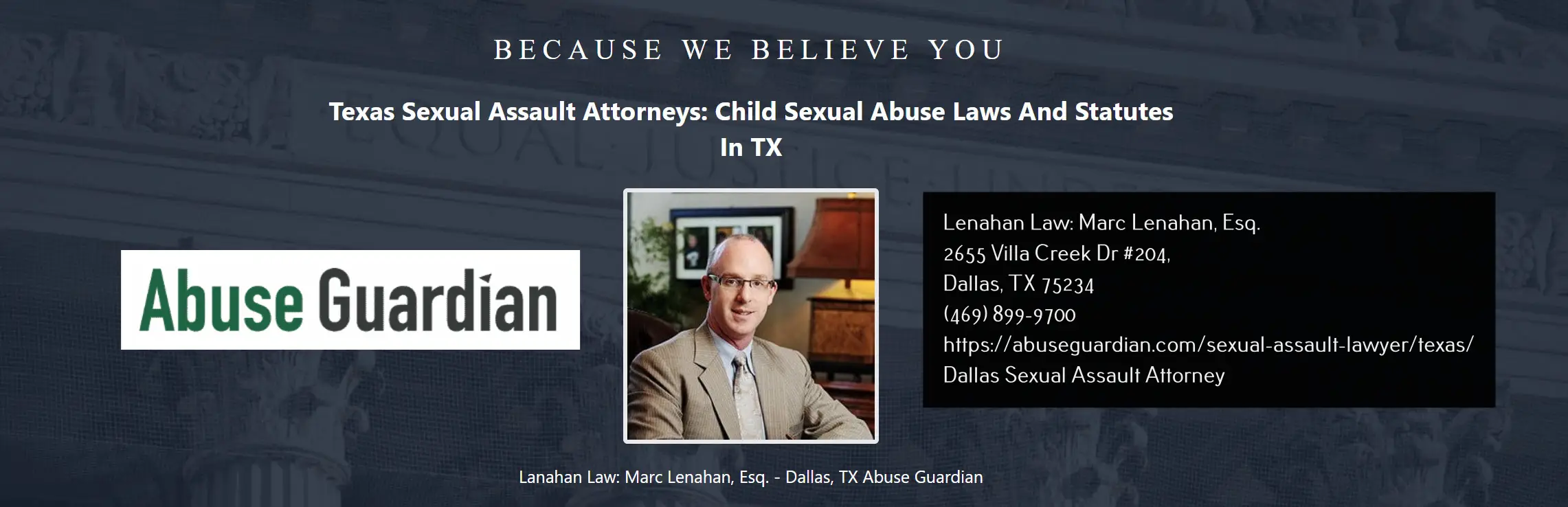 sexual assault attorney dallas lenahan law: marc lenahan, esq.