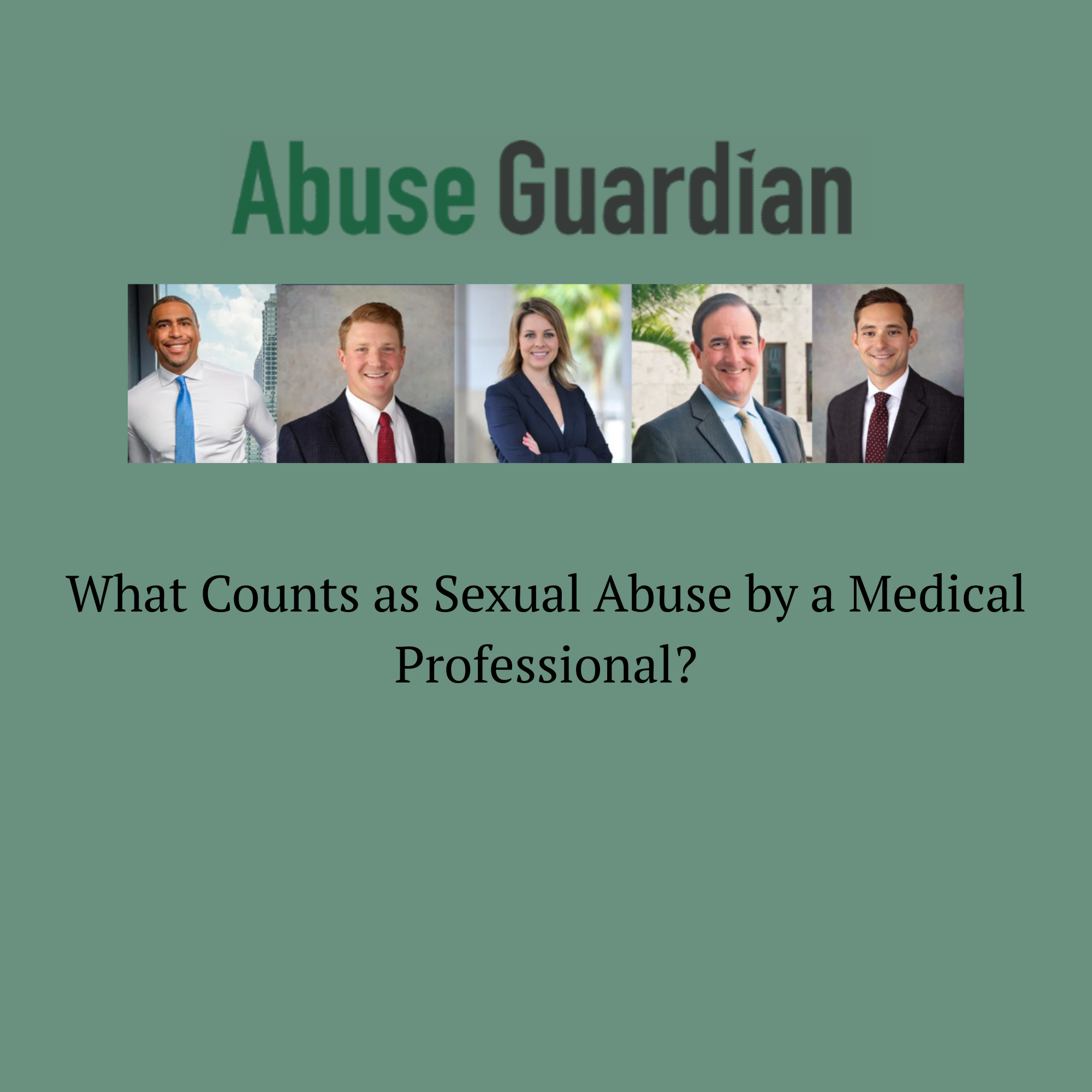 what counts as sexual abuse by a medical professional?
