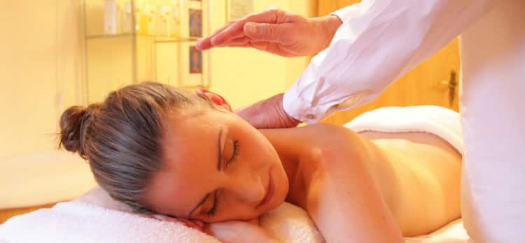 Woman Receiving Massage