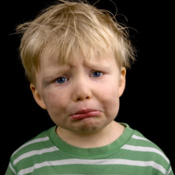 crying young boy