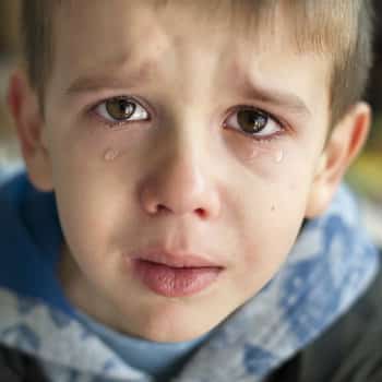 crying young boy